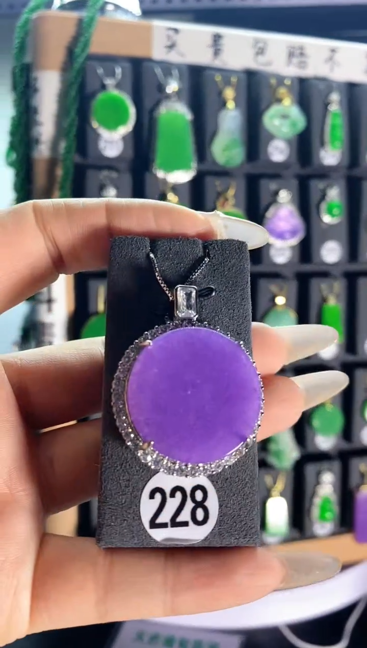 【闪购商品】翡翠耳饰银S925镶嵌228...