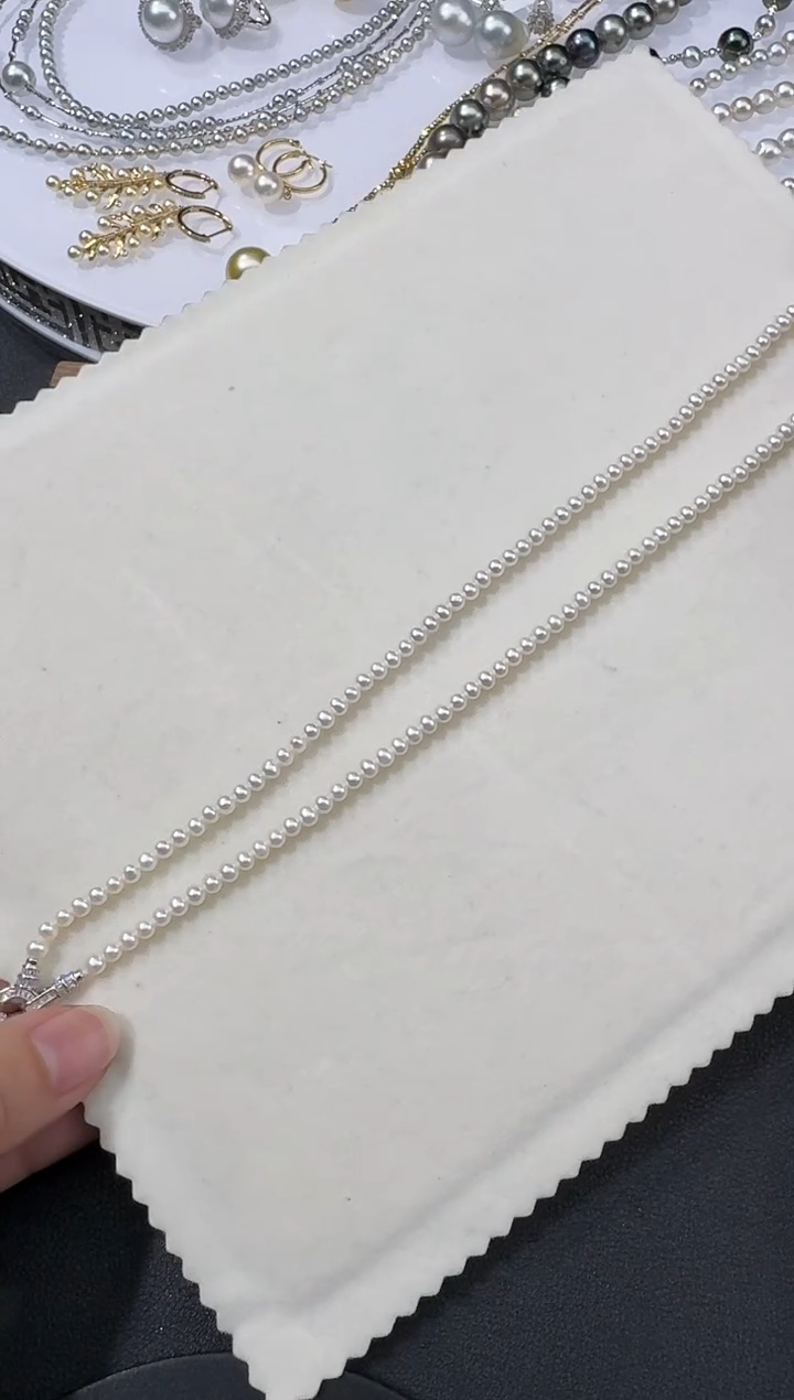 银S925镶嵌淡水珍珠项链H0411-S1148-108