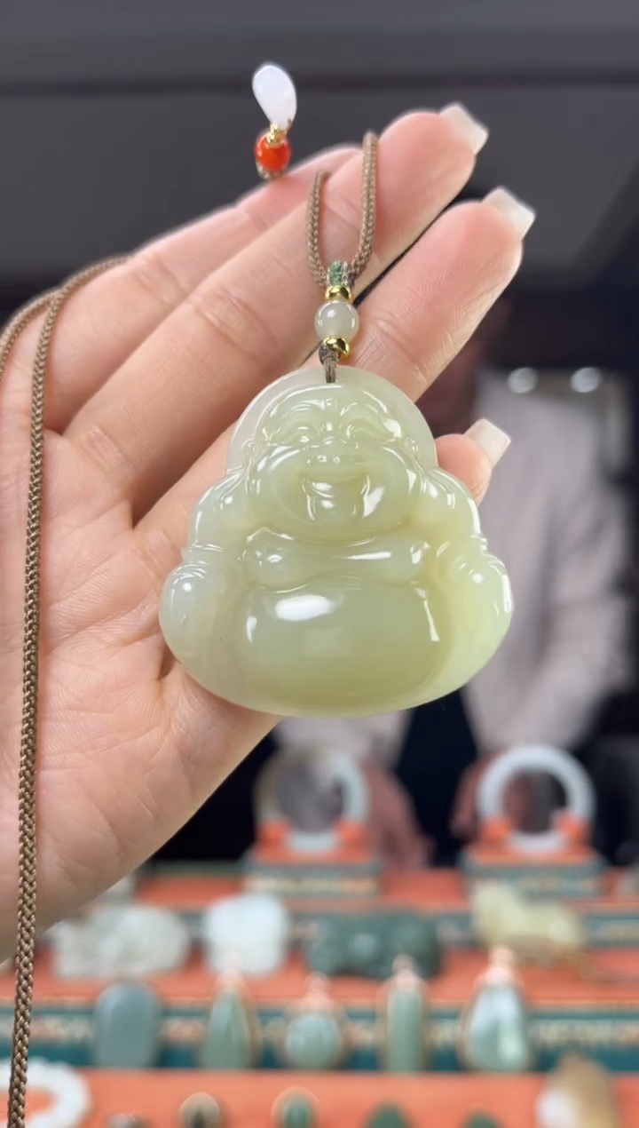 颈饰未镶嵌和田玉佩佩45mm左右