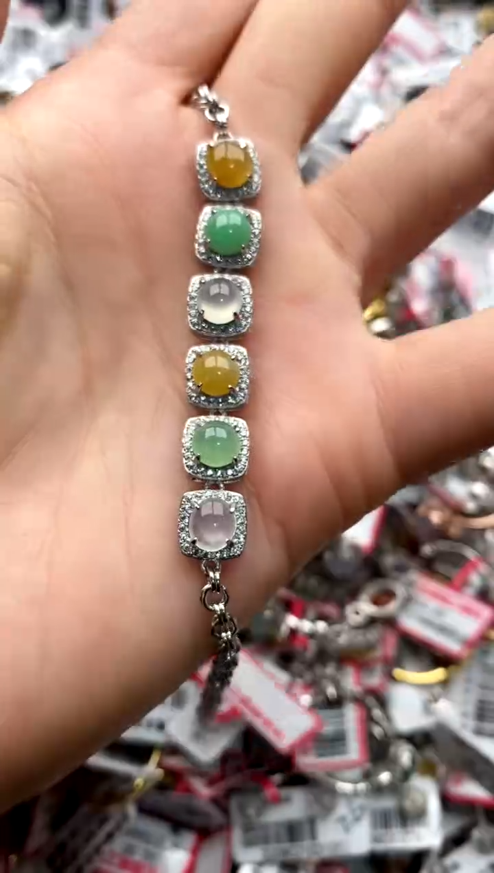 【闪购商品】翡翠戒指银S925镶嵌333333333    1