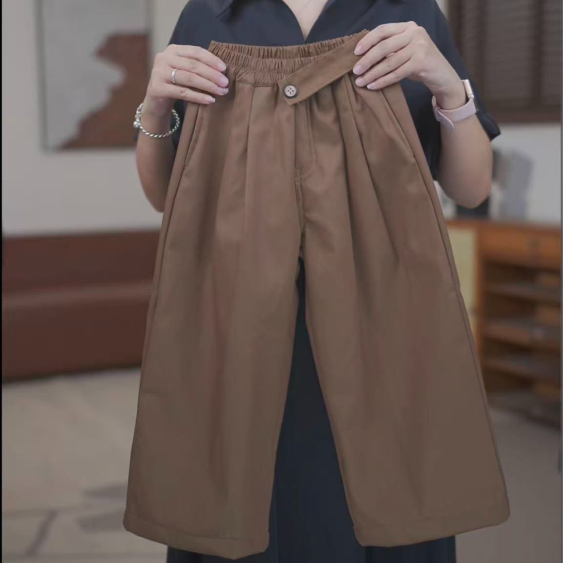 实体高品质2025新冬款加绒加厚中大童韩版宽松纯棉直筒裤-QZ083