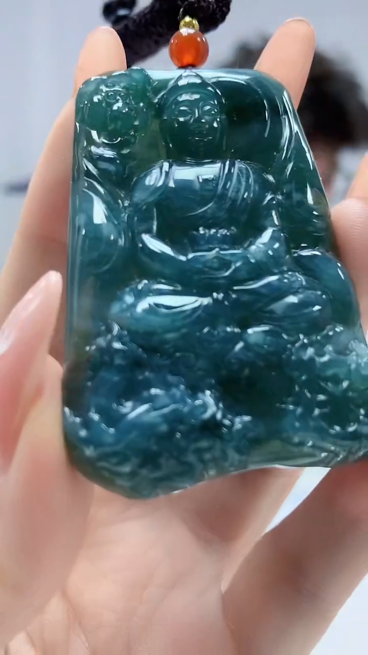 【闪购商品】定制翡翠未镶嵌4688DD-毛货挂件161