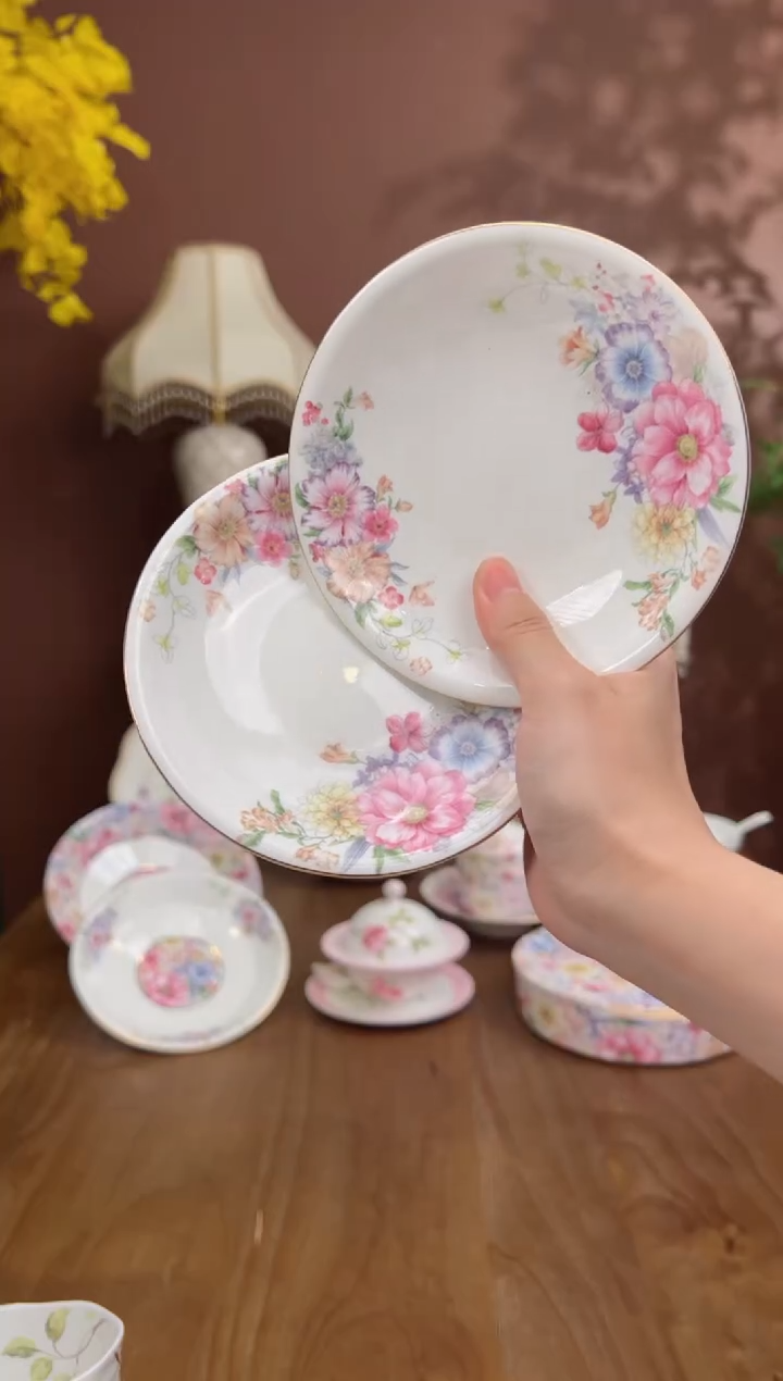 【闪购商品】瓦当秘密花园5寸凉菜碟2个