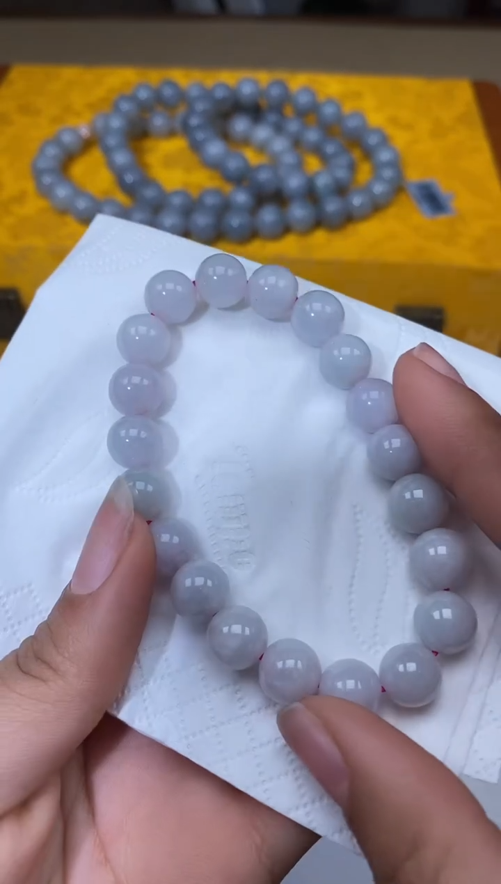 【闪购商品】翡翠颈饰未镶嵌天然A货翡翠手串