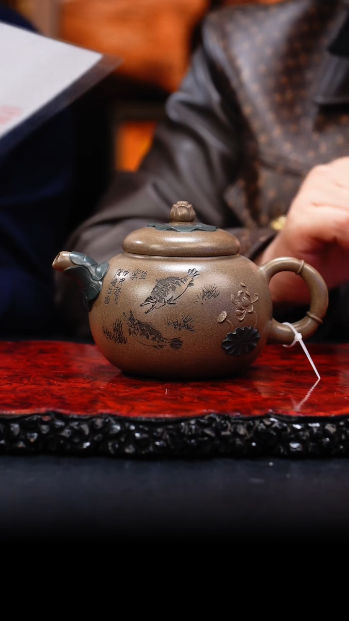 【闪购商品】紫砂茶壶36 荷塘月色,SPH,老段