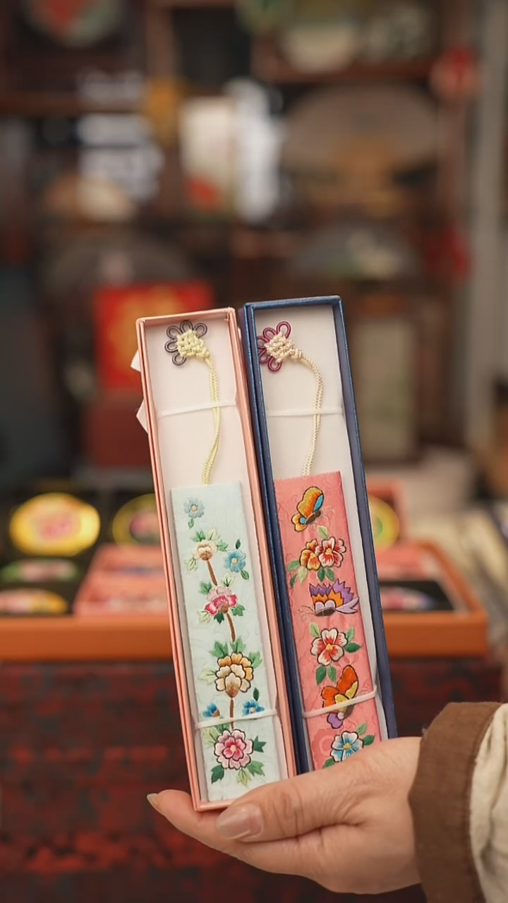 扇子书签吊坠非遗
