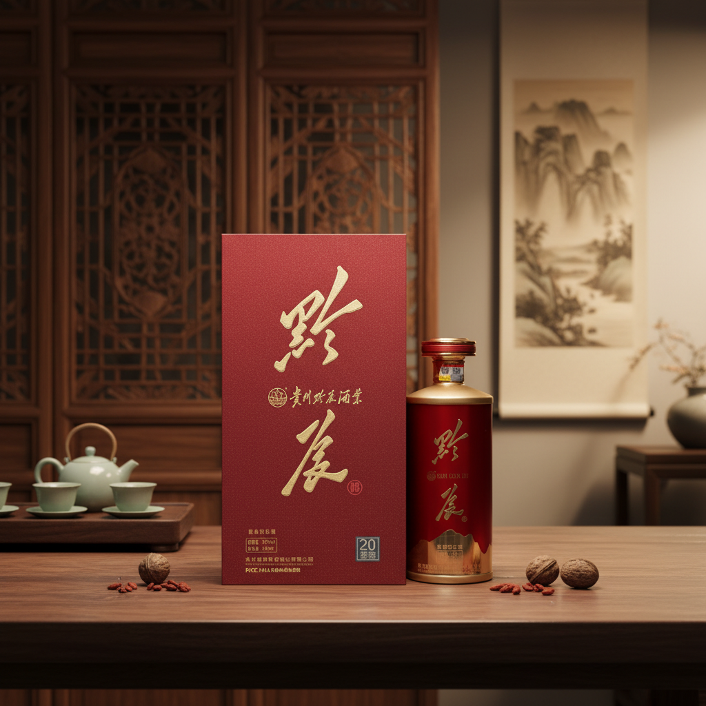 黔辰名酒窖藏20 大曲坤沙 酱香型白酒 53度500ml53%Vol500ml