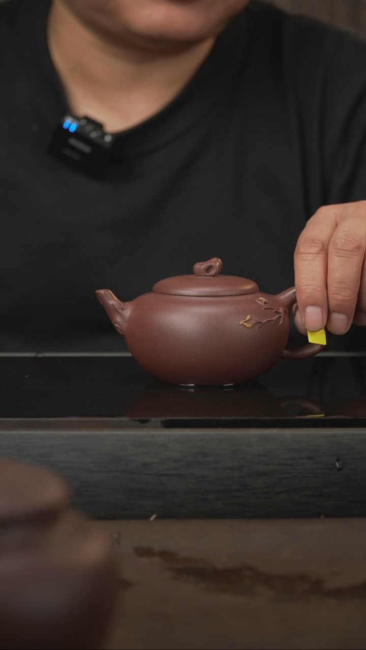 茶壶紫砂04，一叶知秋，底槽清，230cc