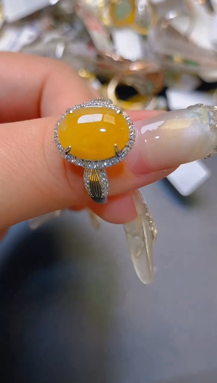 【闪购商品】翡翠耳饰银S925镶嵌天然A货翡翠1