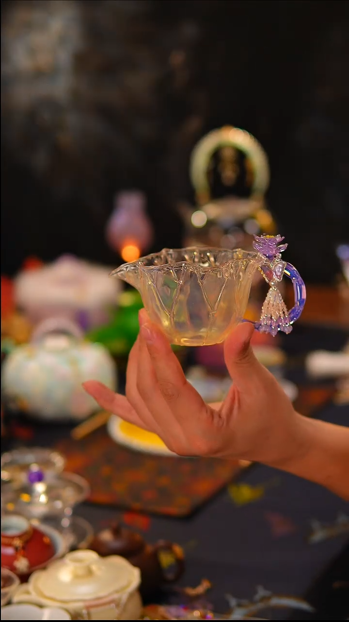 056紫色公道杯(陪嫁提溜)