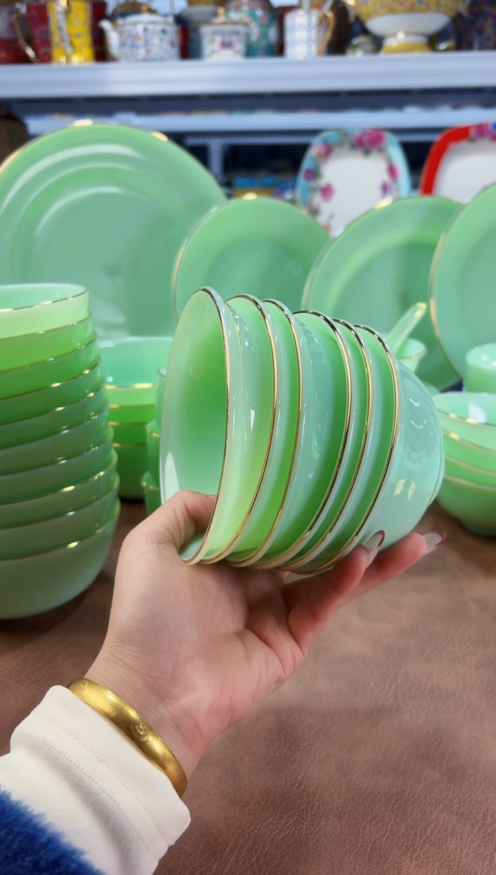 玉瓷4.5英寸饭碗6个