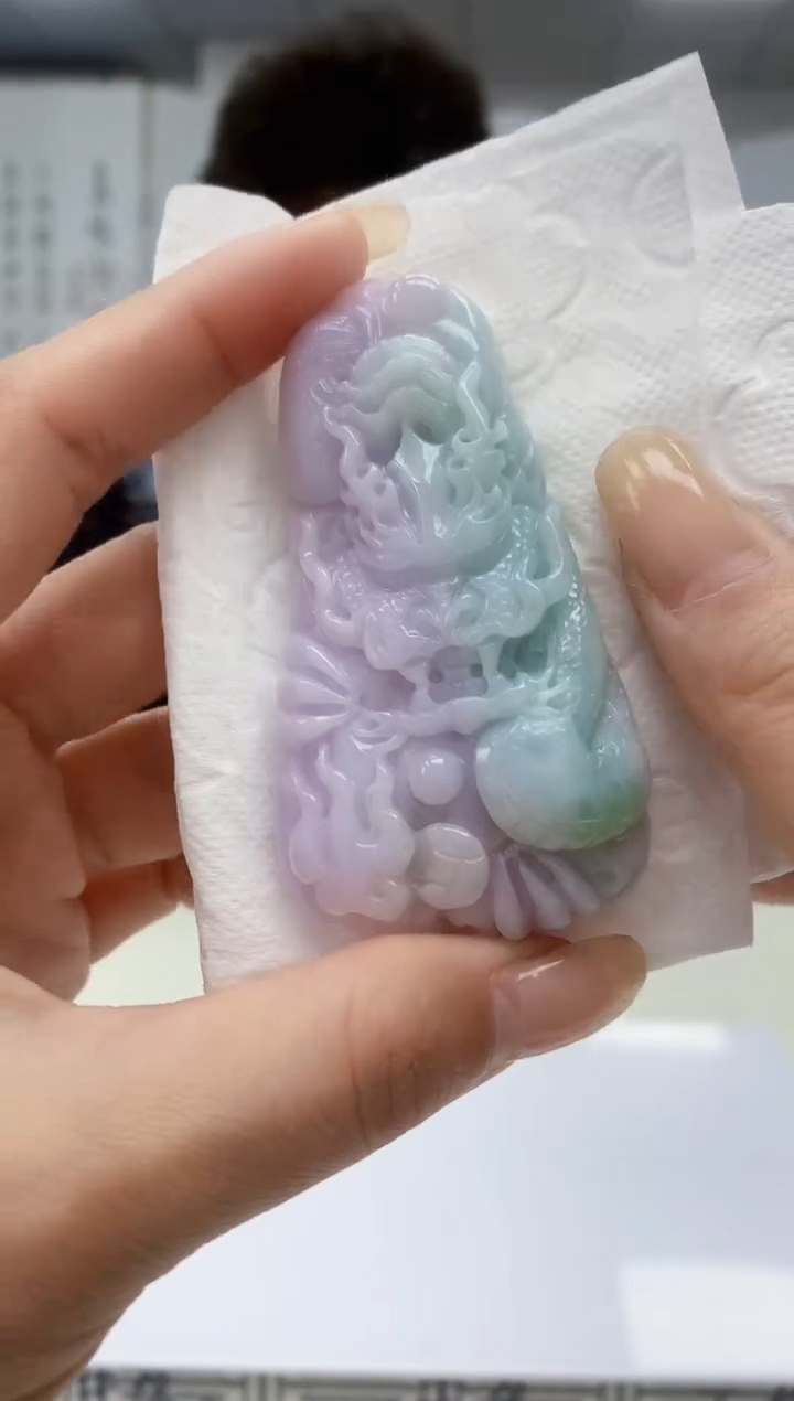 【闪购商品】定制翡翠未镶嵌4688lr-毛货挂件8