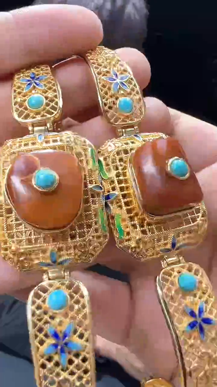 琥珀颈饰未镶嵌116多样性发一