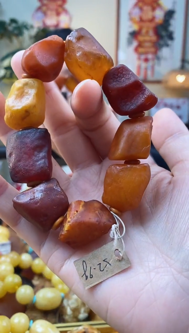 【闪购商品】琥珀手串未镶嵌手串
