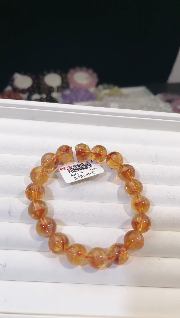 【闪购商品】水晶手链未镶嵌多样性发一黄塔11mm
