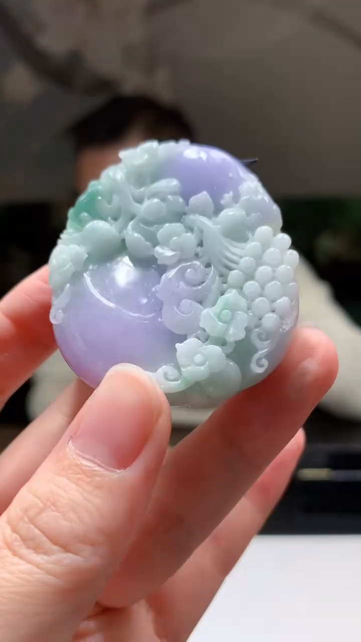 【闪购商品】定制翡翠未镶嵌5143yx-毛货挂件98