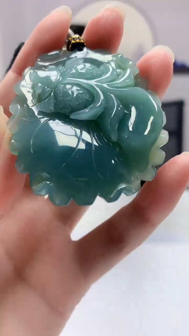 定制翡翠未镶嵌5152zm-毛货挂件67