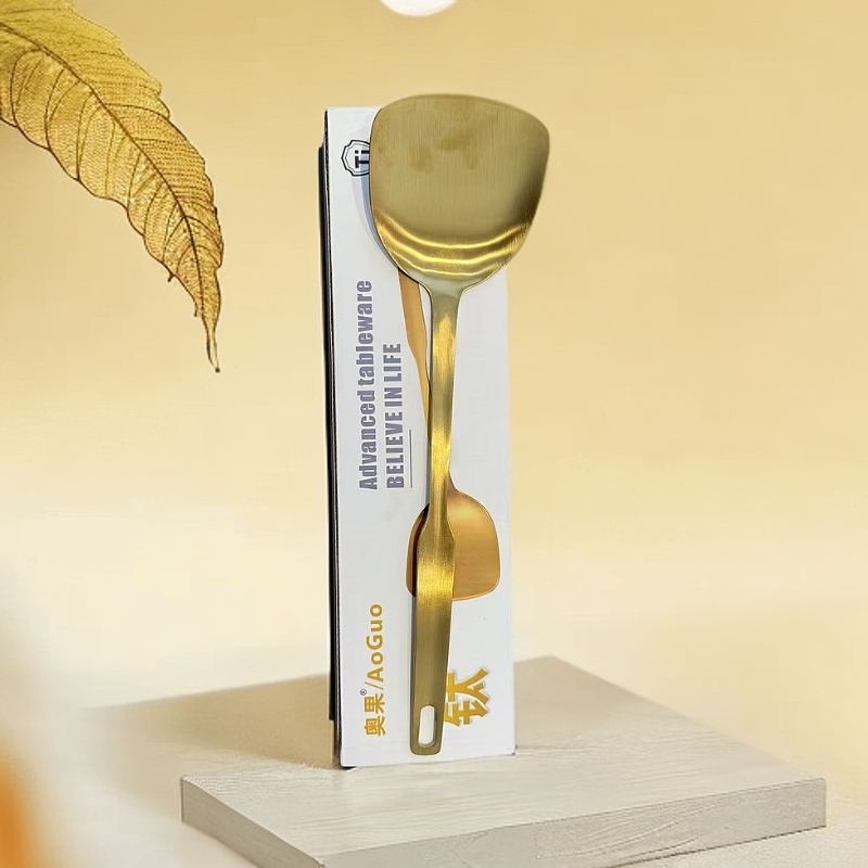 不锈钢公勺家庭用酒店餐厅公铲商用饭店长柄大勺子分餐勺分菜勺子