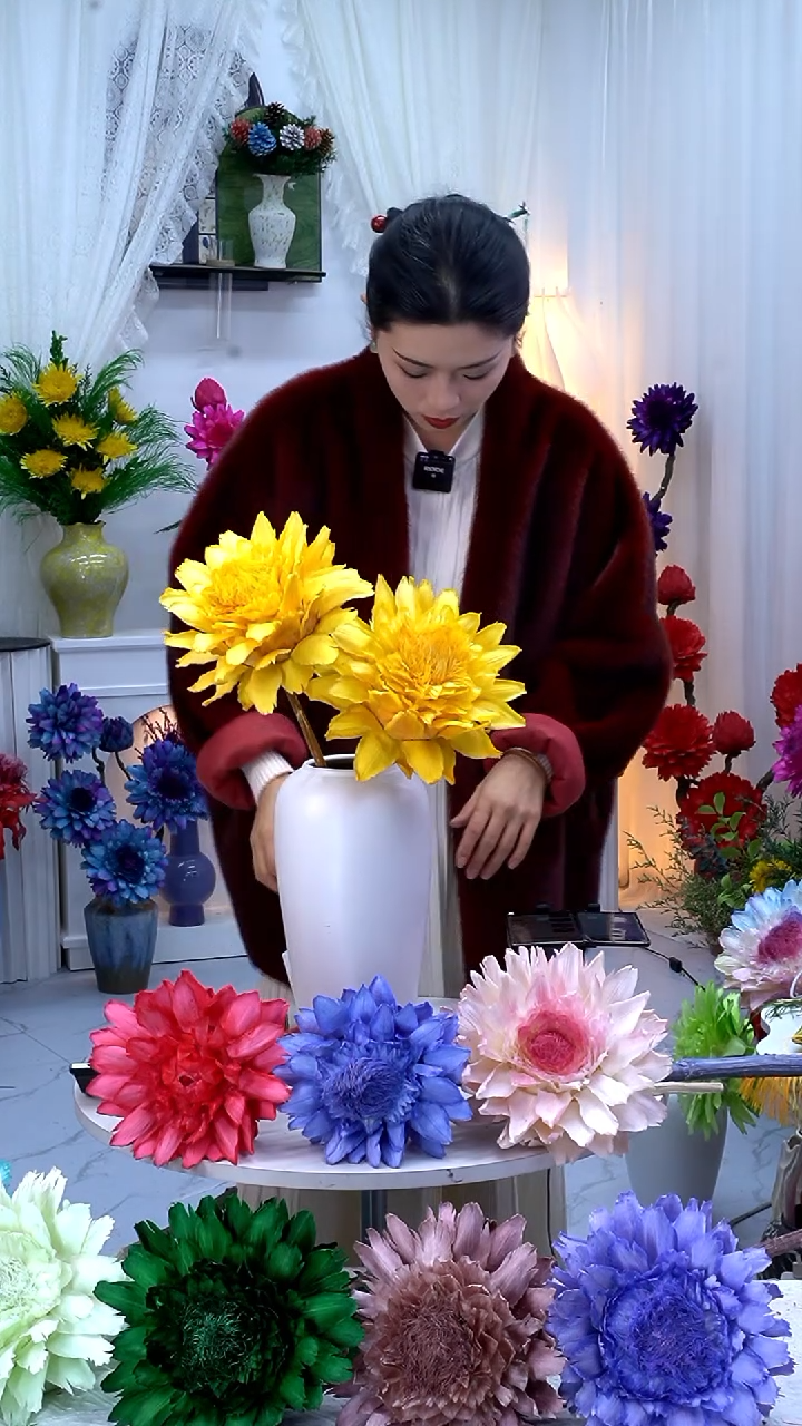 永生洋蓟橙色2头【微瑕】9107