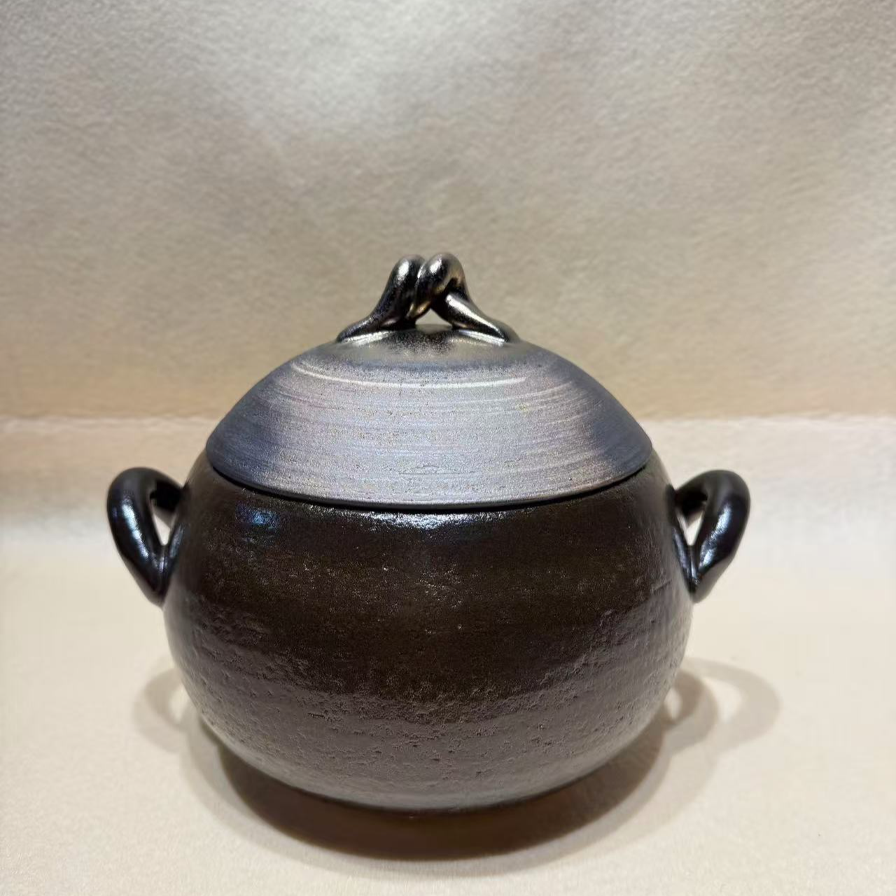 万古烧金彩砂锅耐高温家用 日本进口米饭锅炖肉陶瓷土汤锅焖饭锅