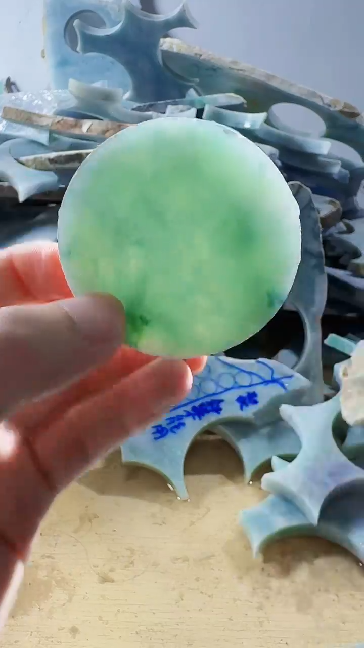 裸石翡翠天然缅甸翡翠2186