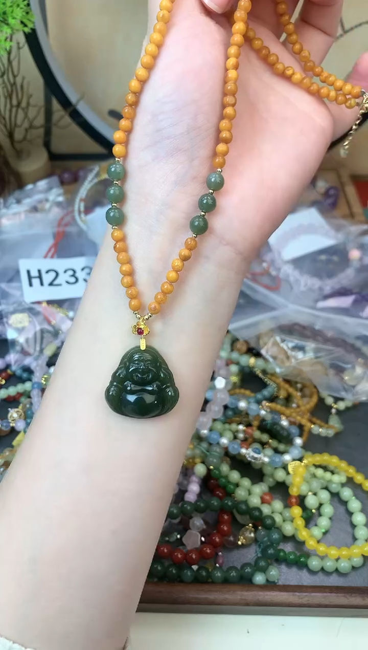 【闪购商品】蜜蜡颈饰未镶嵌285手串