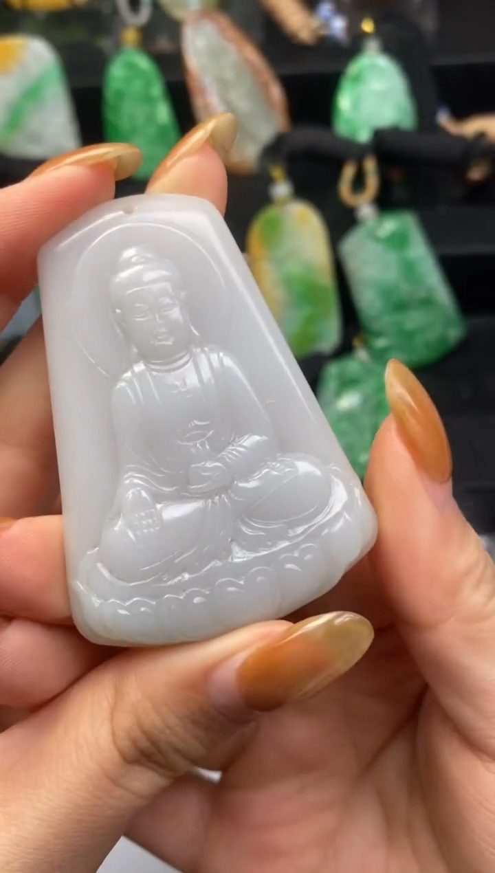 【闪购商品】翡翠颈饰未镶嵌翡翠A货一物一证