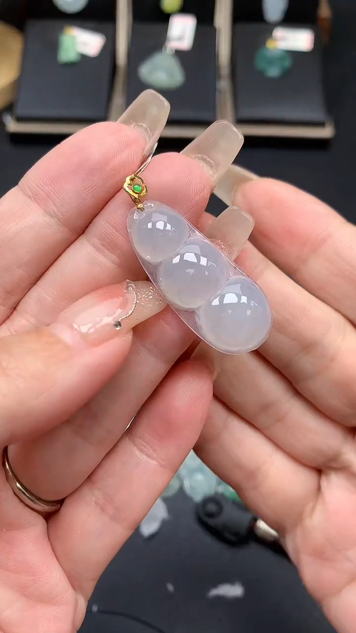 【闪购商品】翡翠吊坠(不含链)18K金镶嵌MS150879