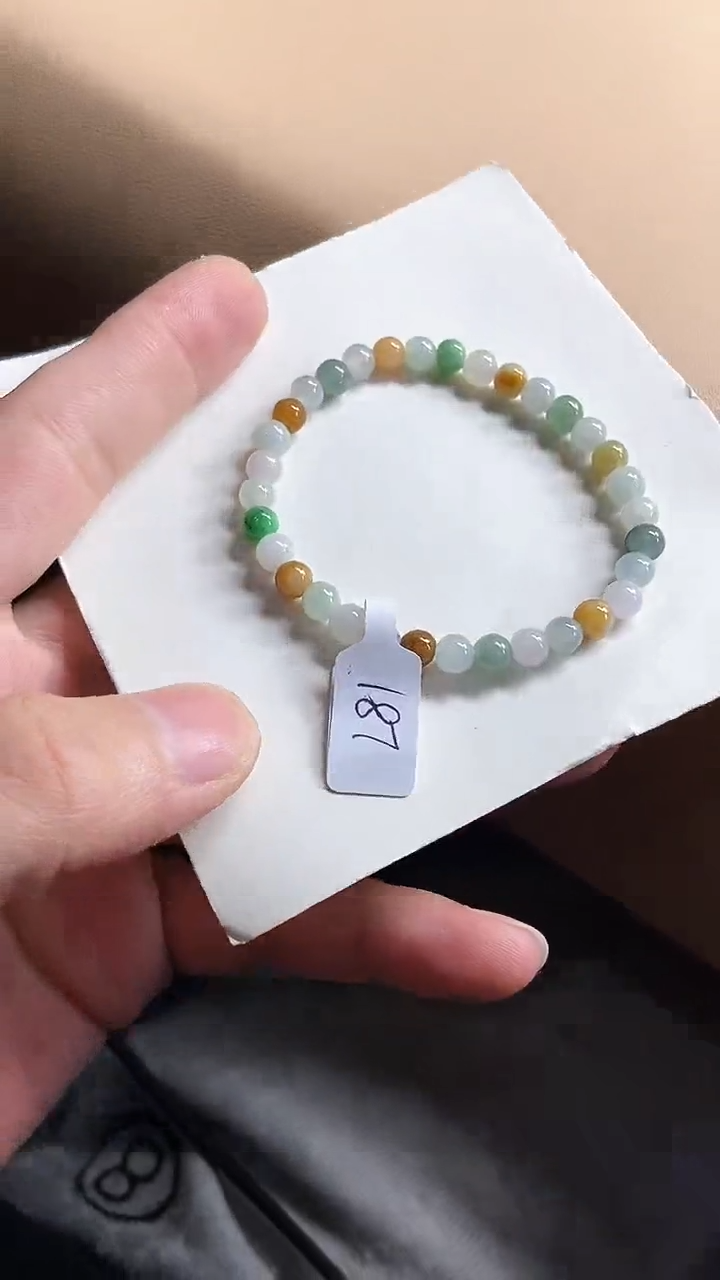 【闪购商品】翡翠手串未镶嵌天然A货翡翠手串L81