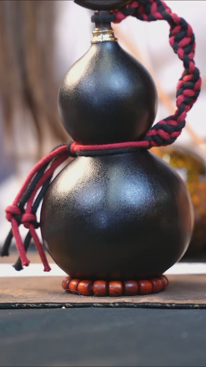 【闪购商品】WY340大漆酒葫芦不包手串及旋转底座