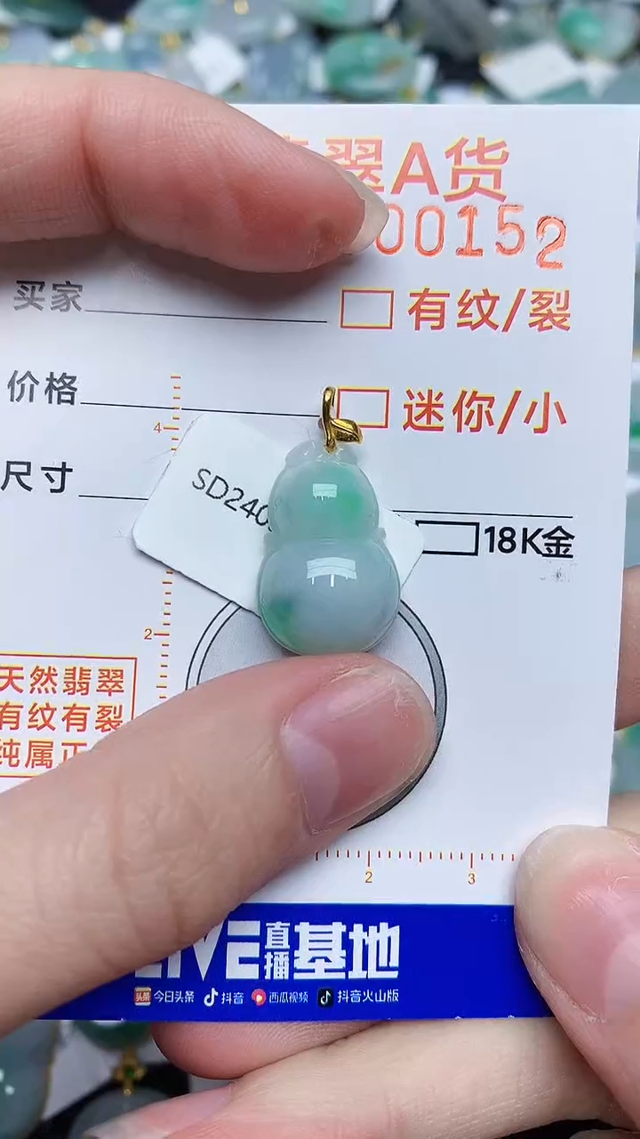 【闪购商品】翡翠颈饰18K金镶嵌453453453