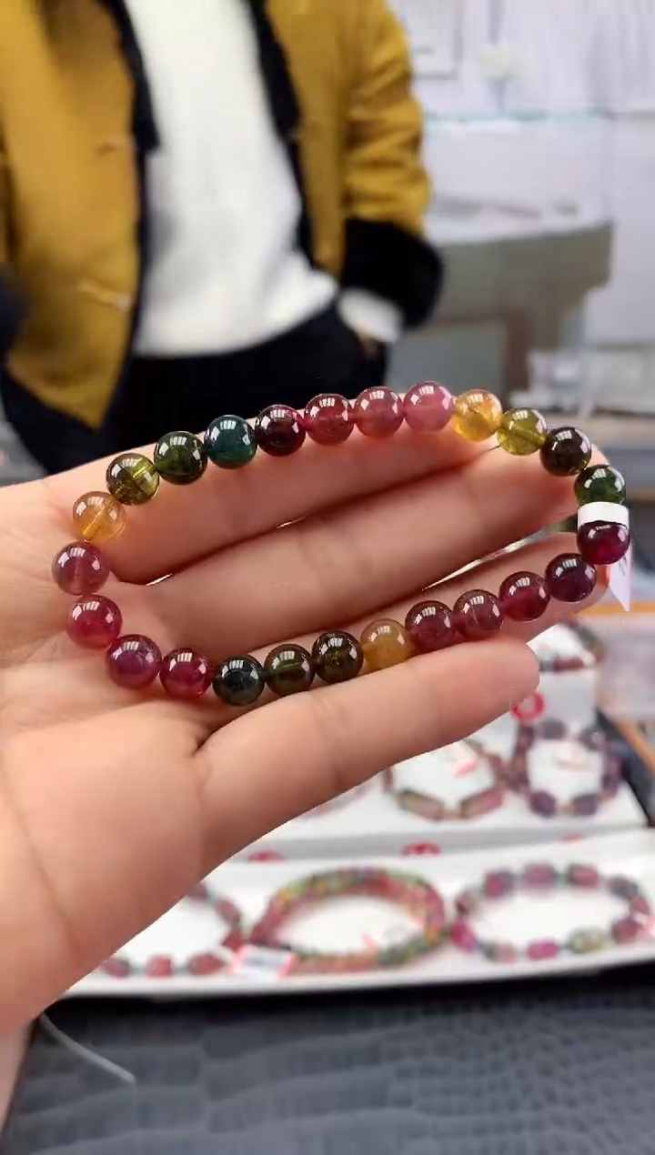 未镶嵌手串碧玺多样性发一条