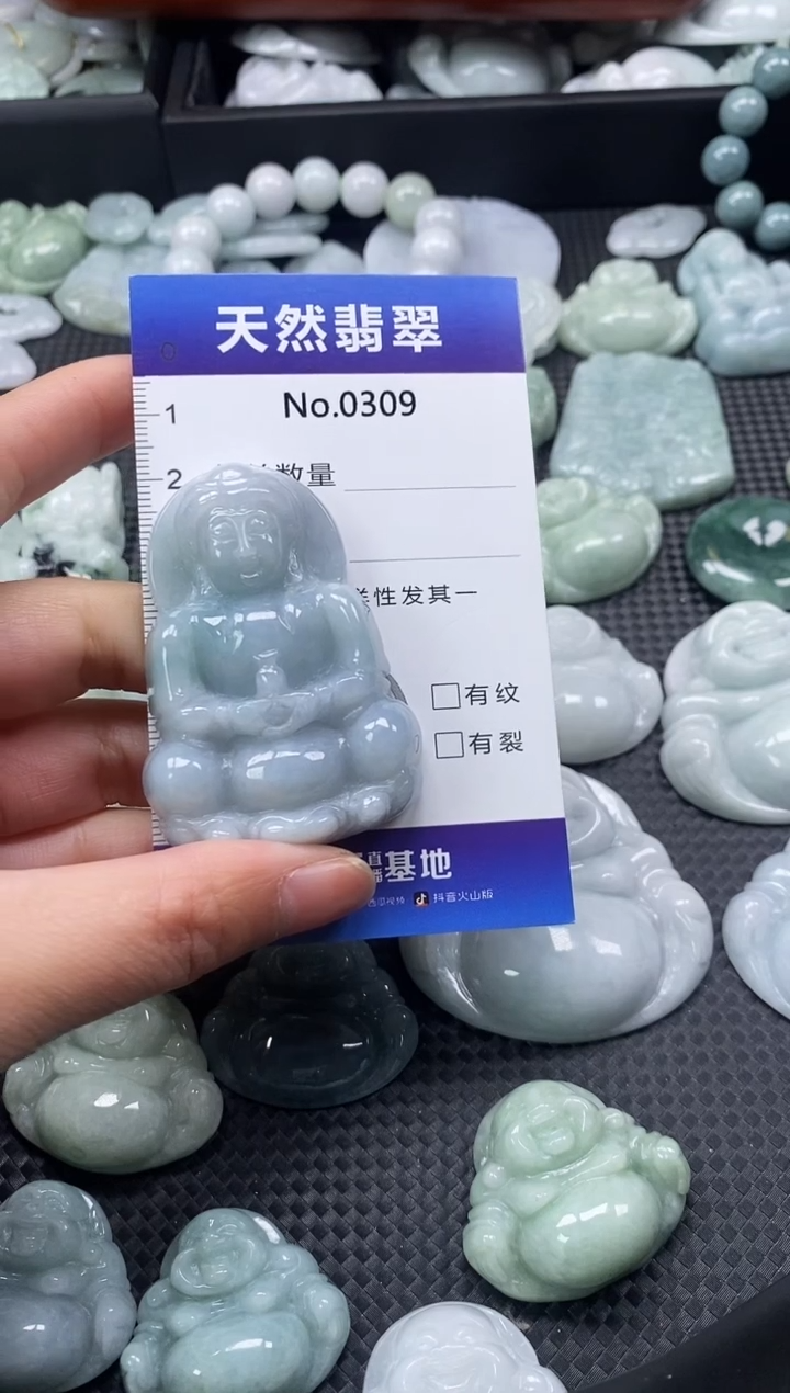 【闪购商品】翡翠颈饰未镶嵌缅甸A货翡翠0309