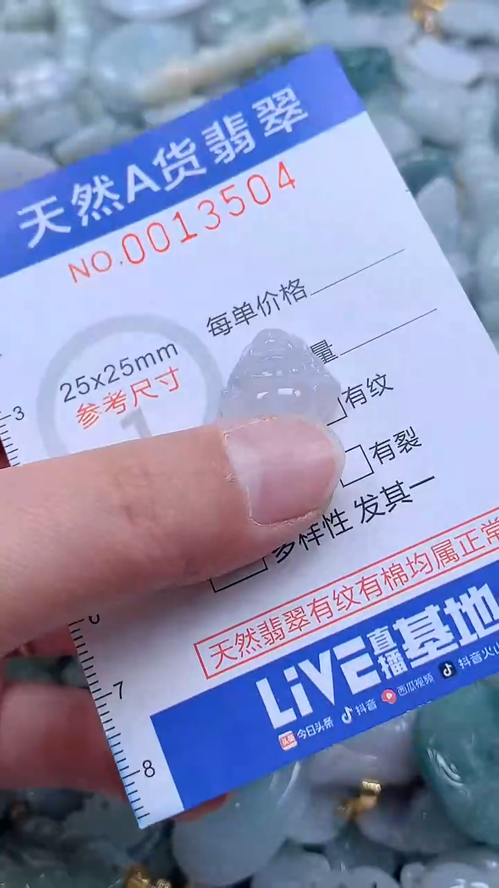 翡翠未镶嵌吊坠(不含链)1