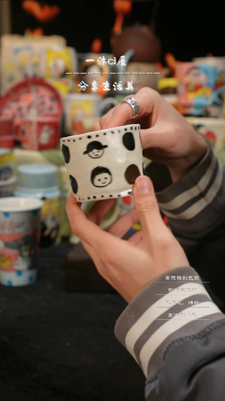 【闪购商品】摆件亲工手绘陶瓷-