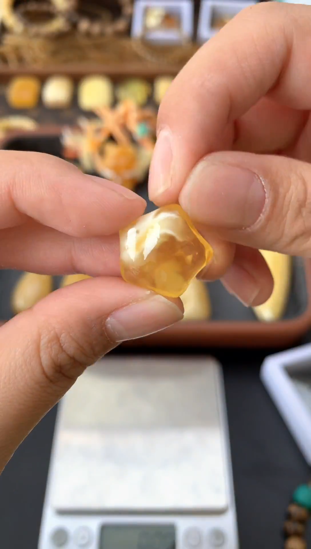 【闪购商品】琥珀珠宝奇石未镶嵌083琥珀蜜蜡微瑕款有强迫症的别拍