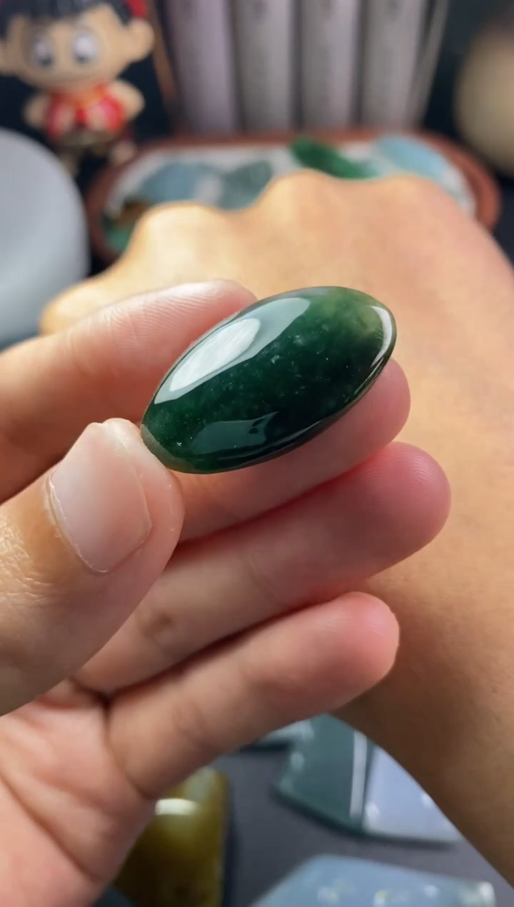 定制翡翠未镶嵌翡翠片料定制未镶嵌5.26-19