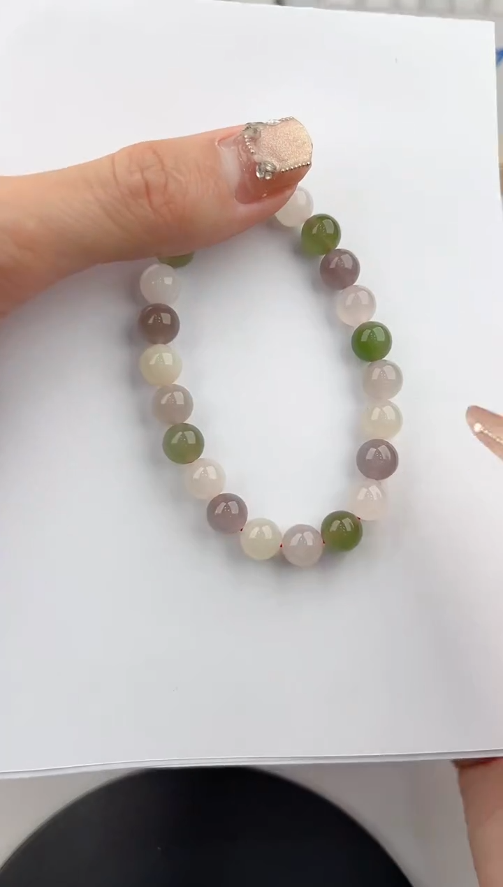 【闪购商品】和田玉手链未镶嵌1颜色微差无瑕疵