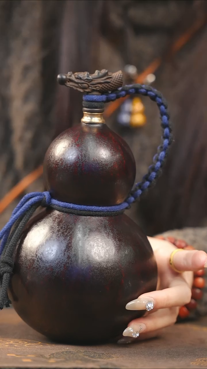 【闪购商品】XH226大漆酒葫芦不包手串及旋转底座