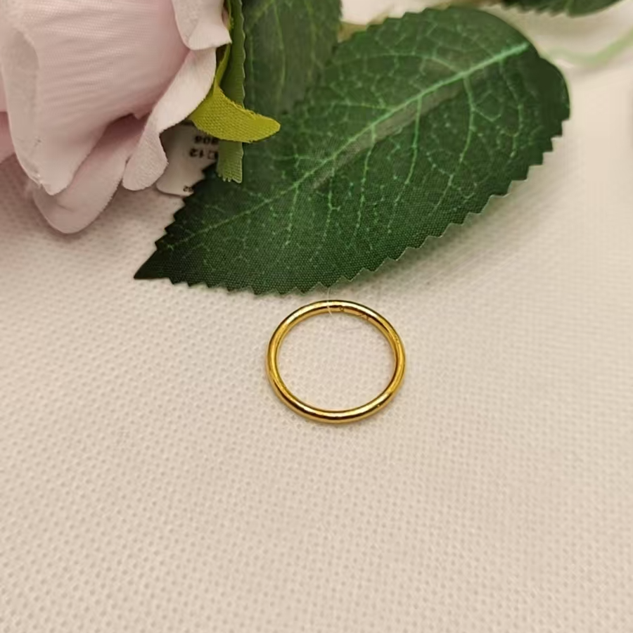 红飞珠宝足金戒指