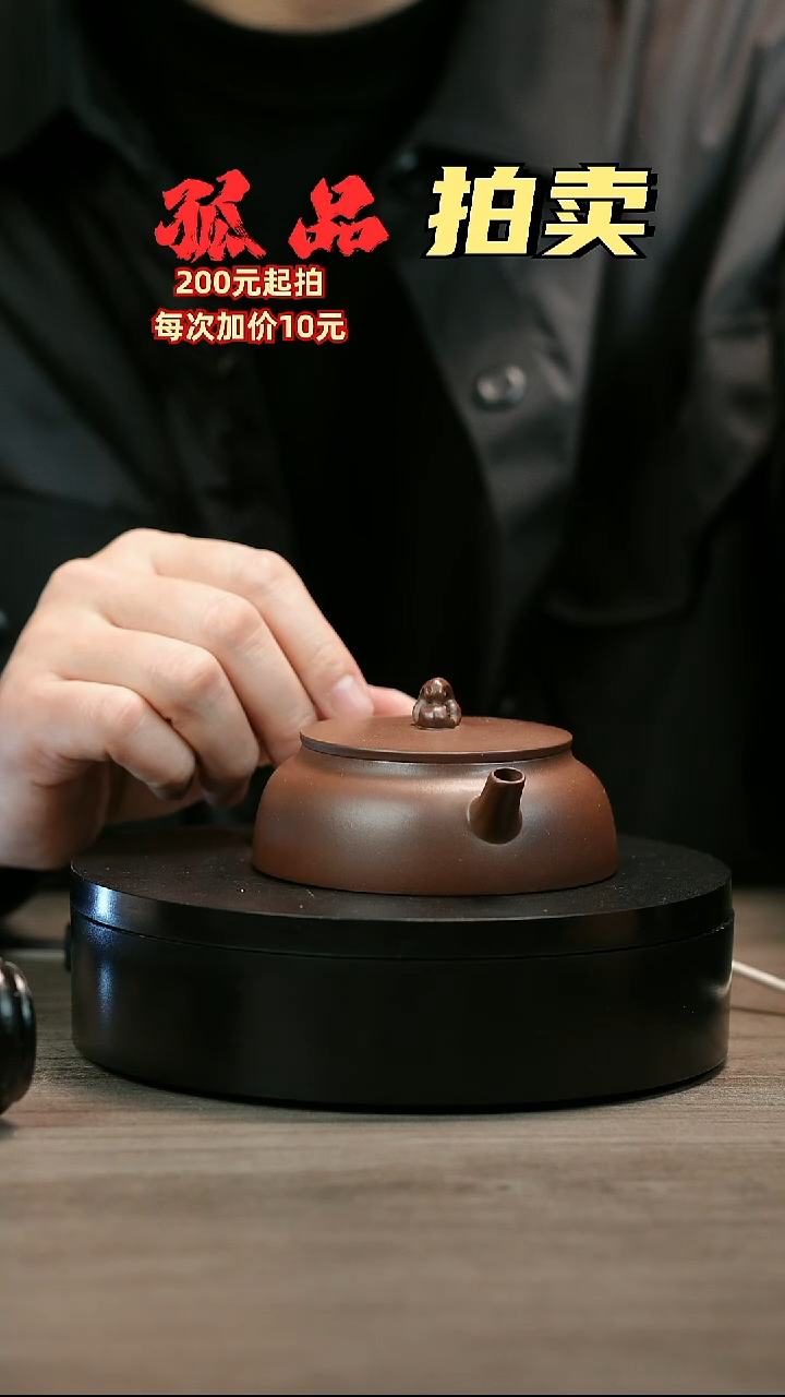 茶壶紫砂静*H2536赵信军光素太湖石扁韵