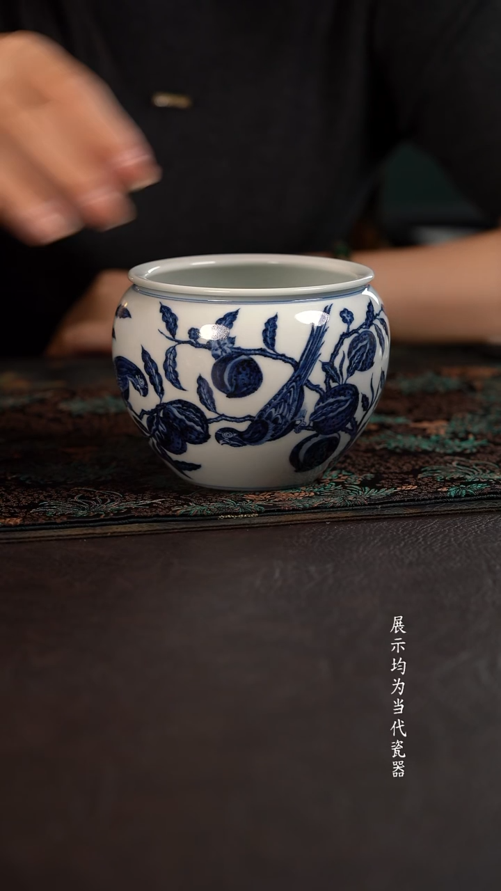 研山琢器鹦鹉水洗