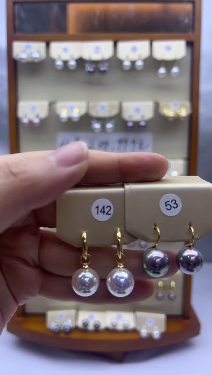 未镶嵌耳饰淡水珍珠142+53