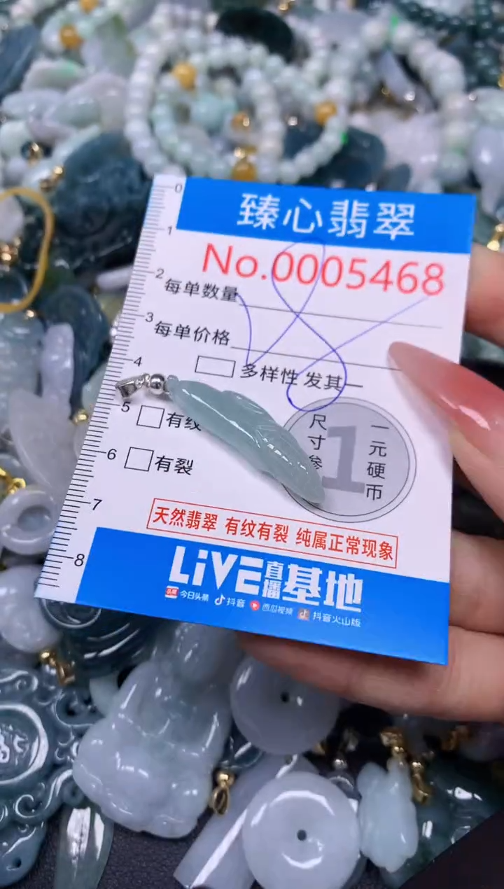 【闪购商品】翡翠颈饰未镶嵌含绳0005468