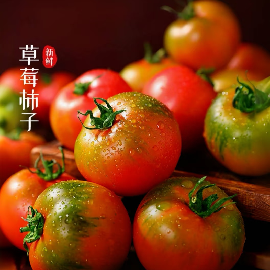 2025草莓番茄 碱地西红柿 铁皮西红柿 酸酸甜甜小时候味道 顺丰包邮