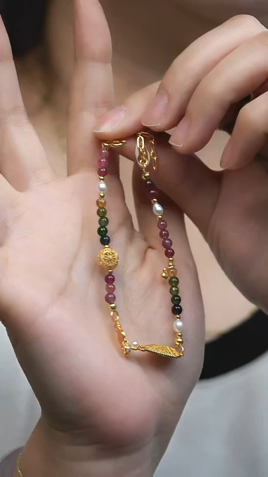 【闪购商品】碧玺手链未镶嵌多样性其一发货