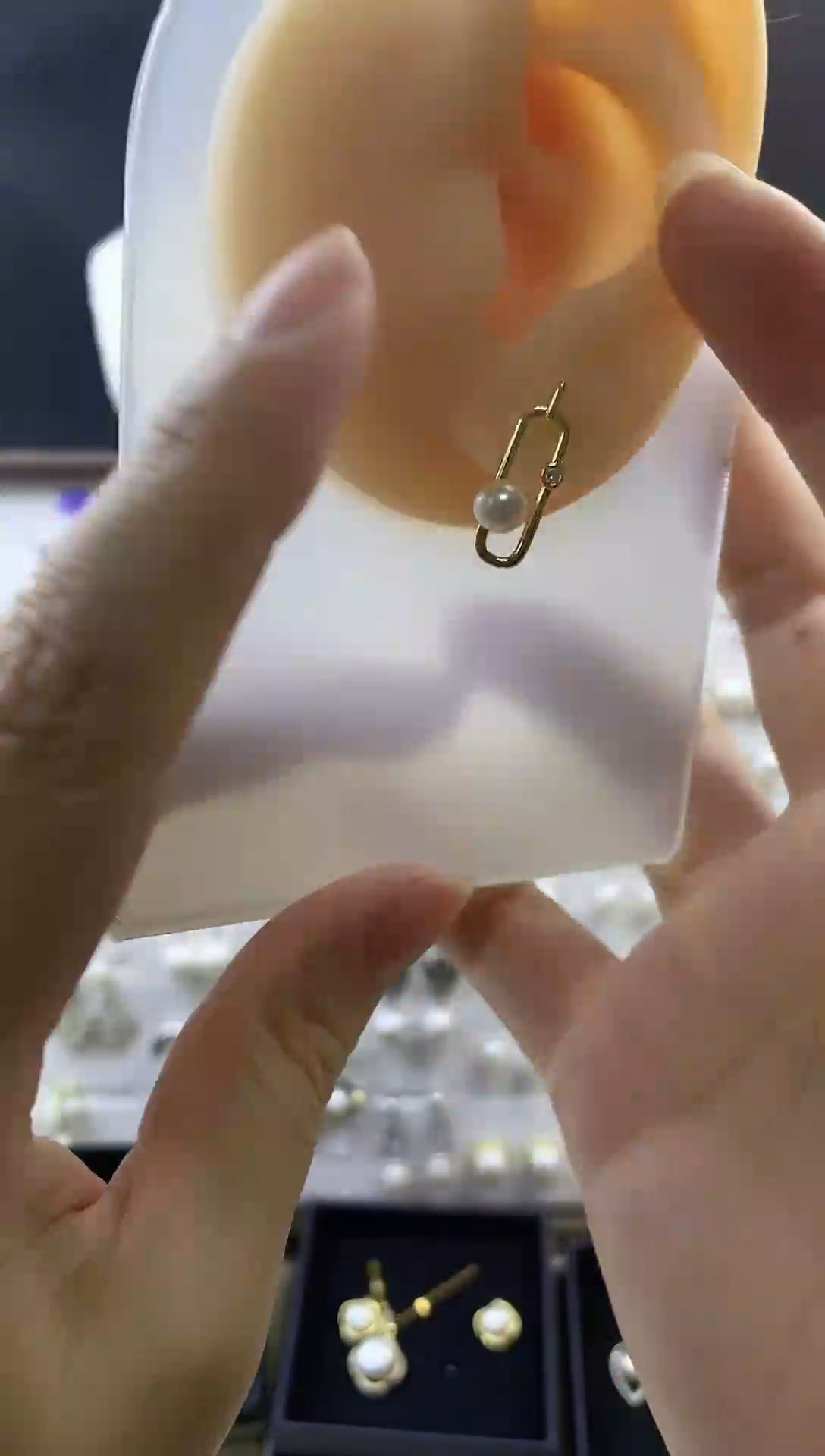 合金耳饰淡水珍珠202