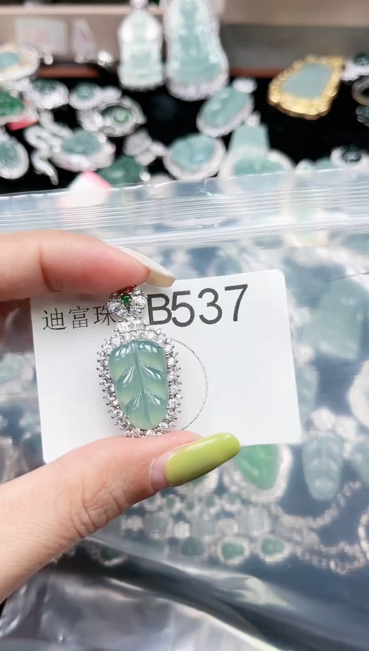 【闪购商品】翡翠颈饰未镶嵌537赠皮绳