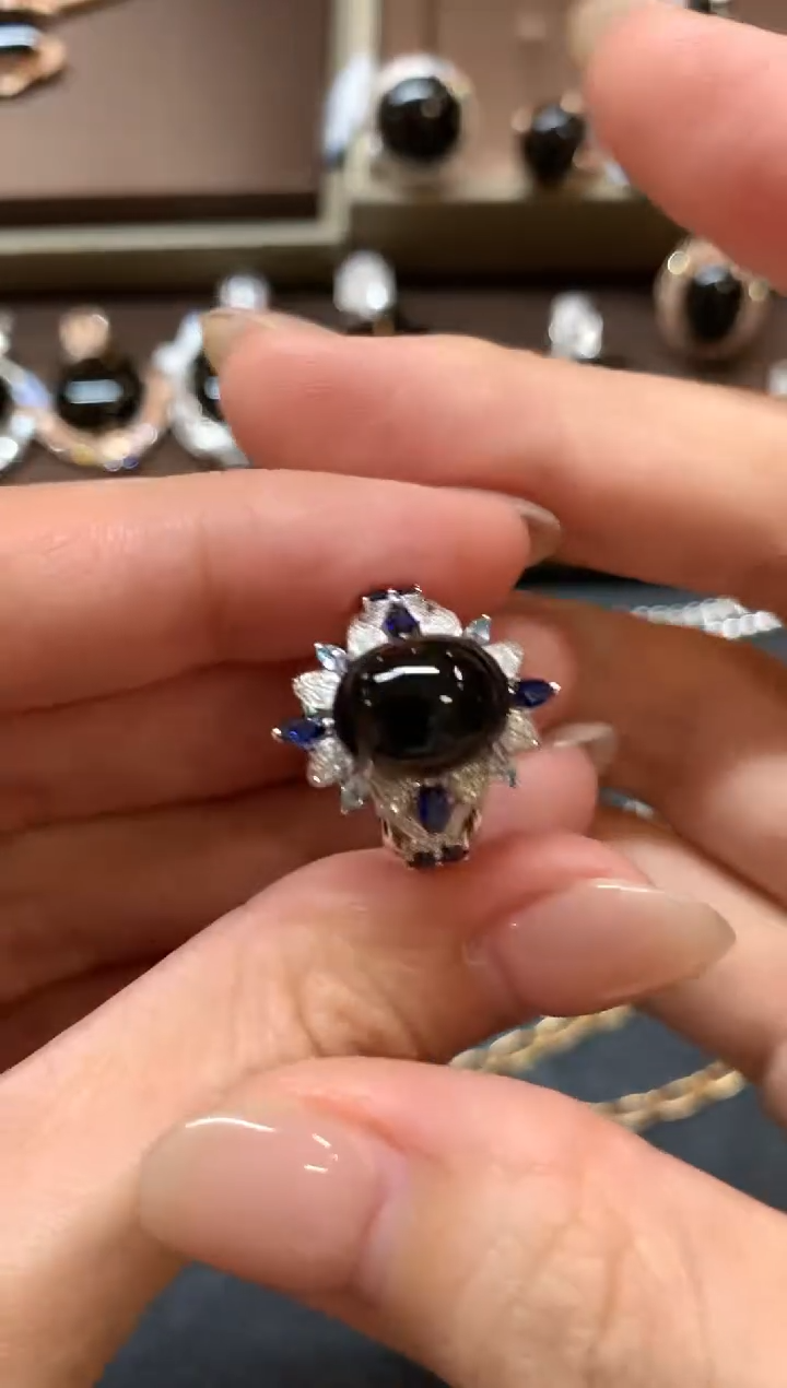 【闪购商品】翡翠戒指18K金镶嵌a119不退换