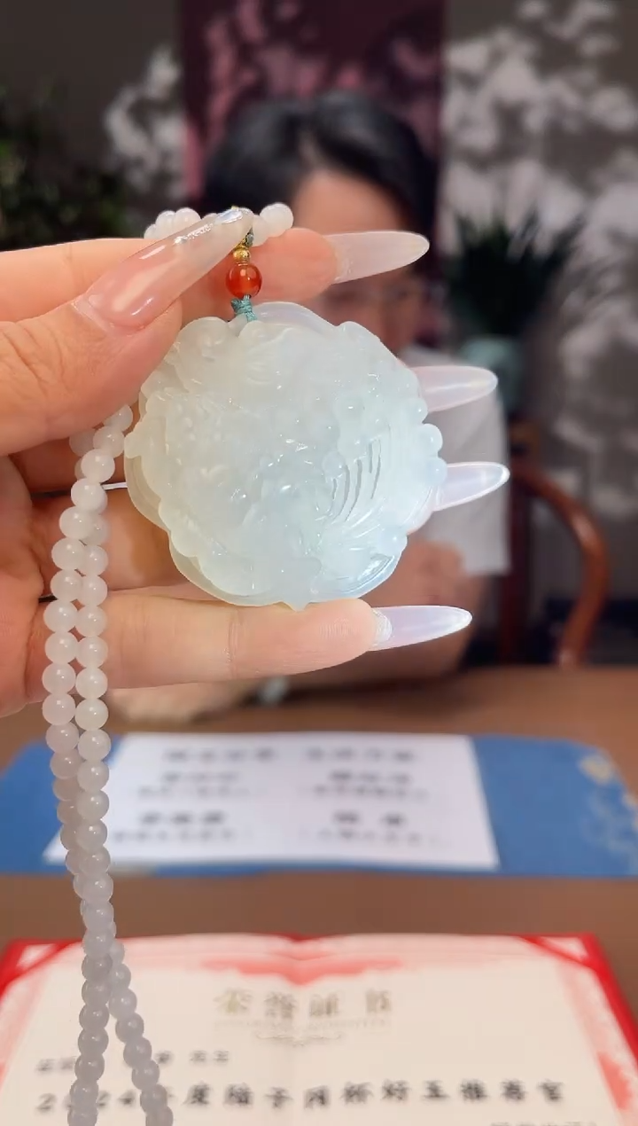 和田玉未镶嵌颈饰A043